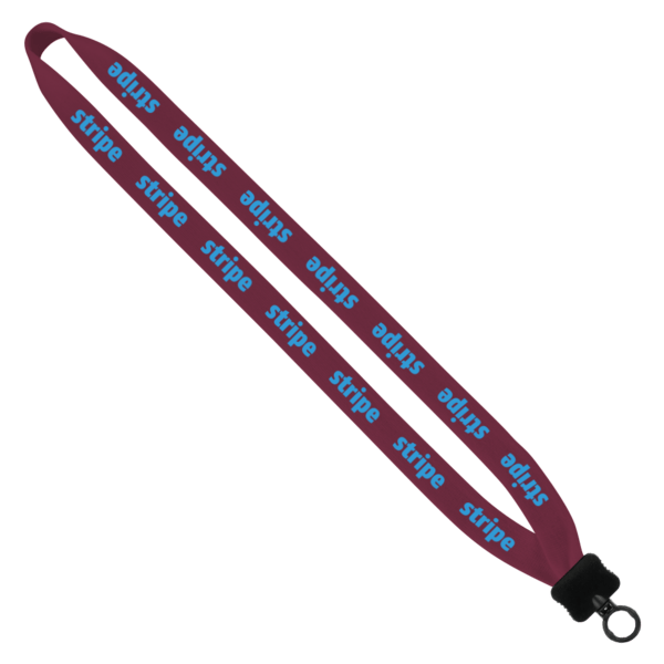 3/4" Cotton Lanyard with Plastic Clamshell & O-Ring 71