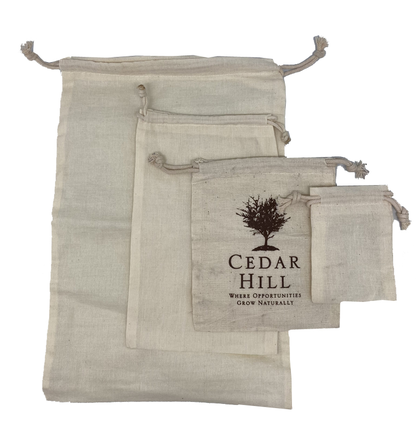 Eco Friendly Cotton Muslin Drawstring Bags 2