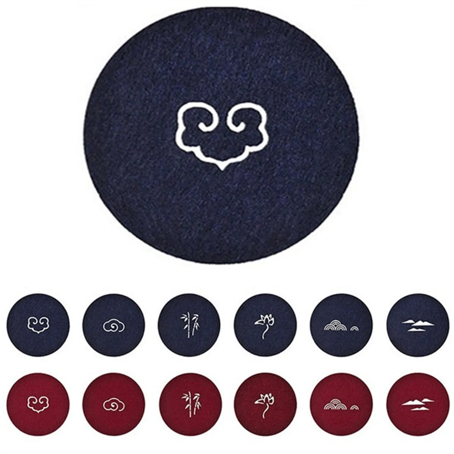 Round Absorbent Felt Cup Coaster 1