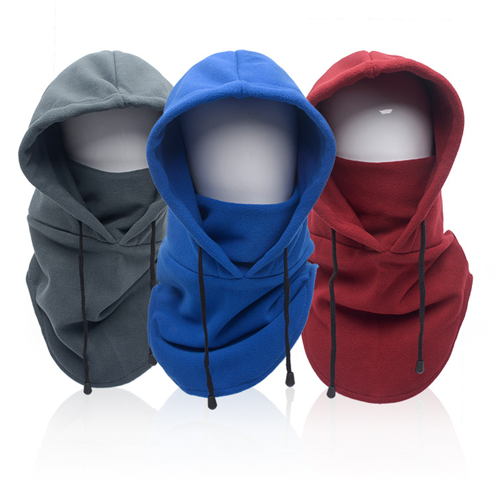 Multifunctional double layer polar fleece scarf mask 2