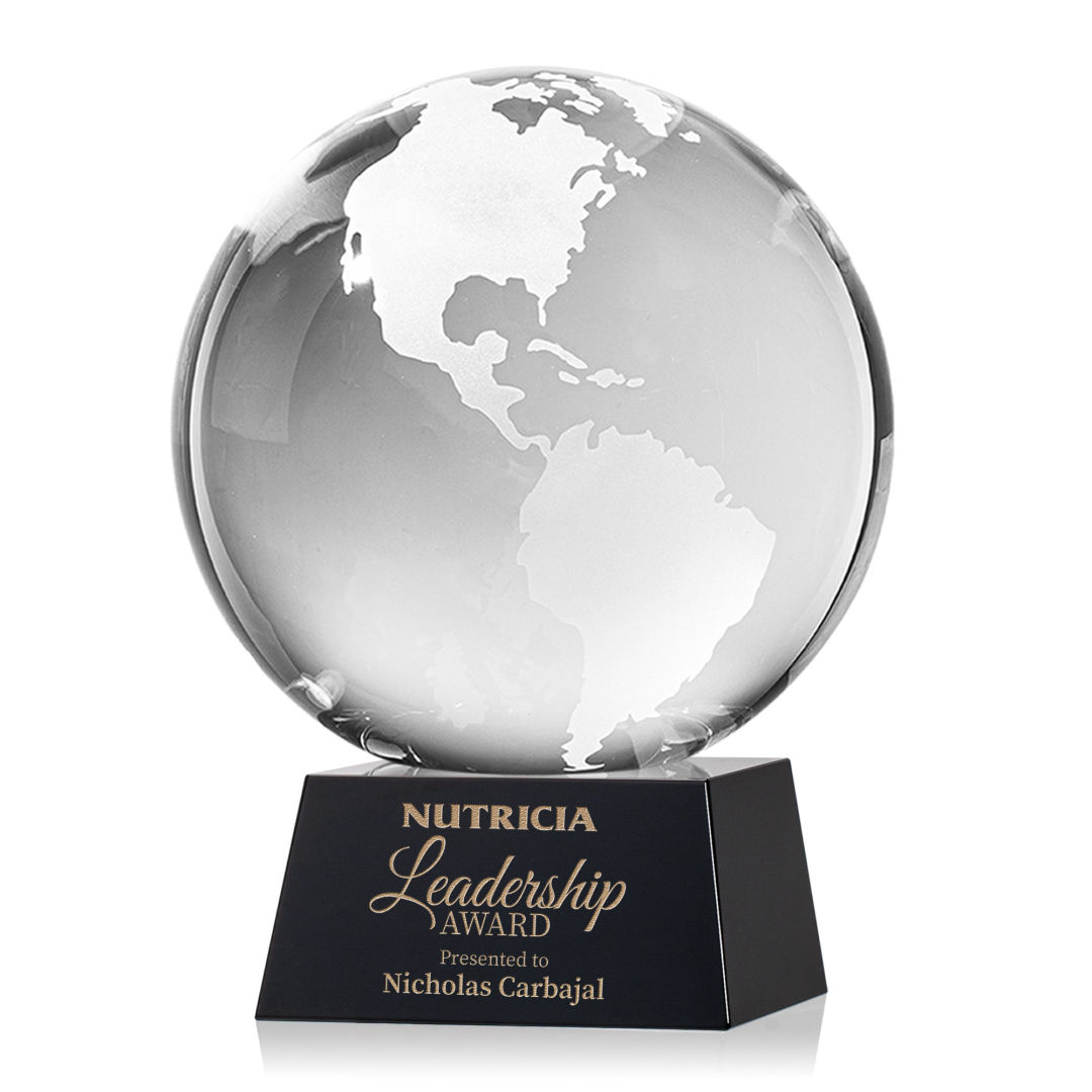 Globe Award on Robson Base - Black 15