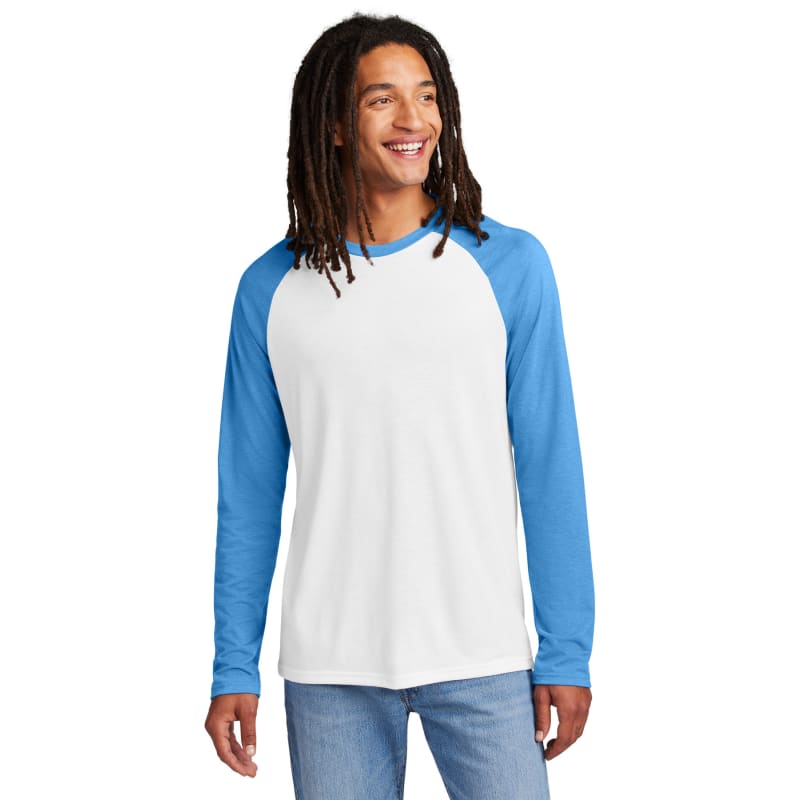 AllMade Unisex Tri-Blend Long Sleeve Colorblock Raglan 39