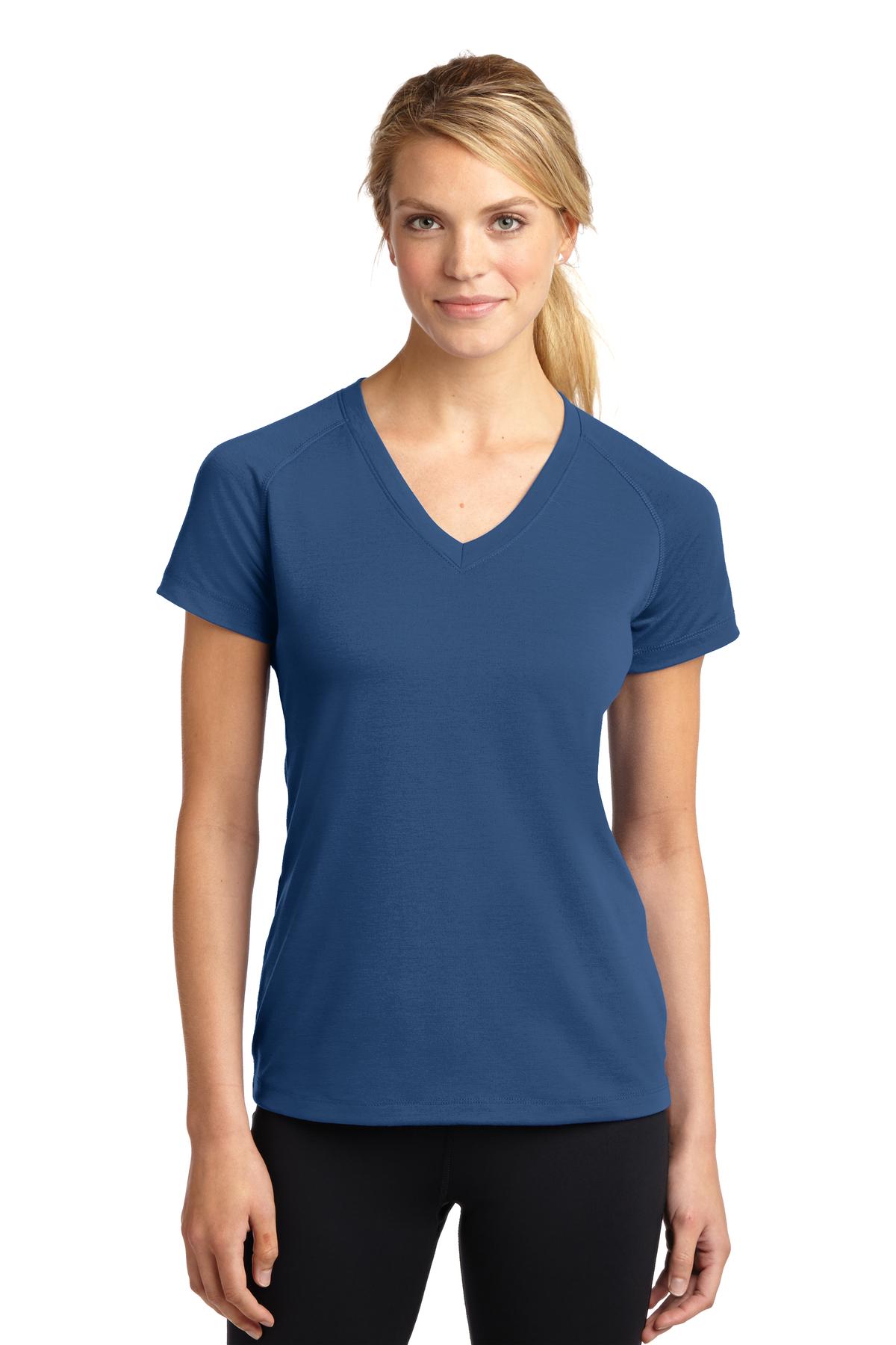 Sport-Tek Women's Ultimate Performance V-Neck. LST700 19