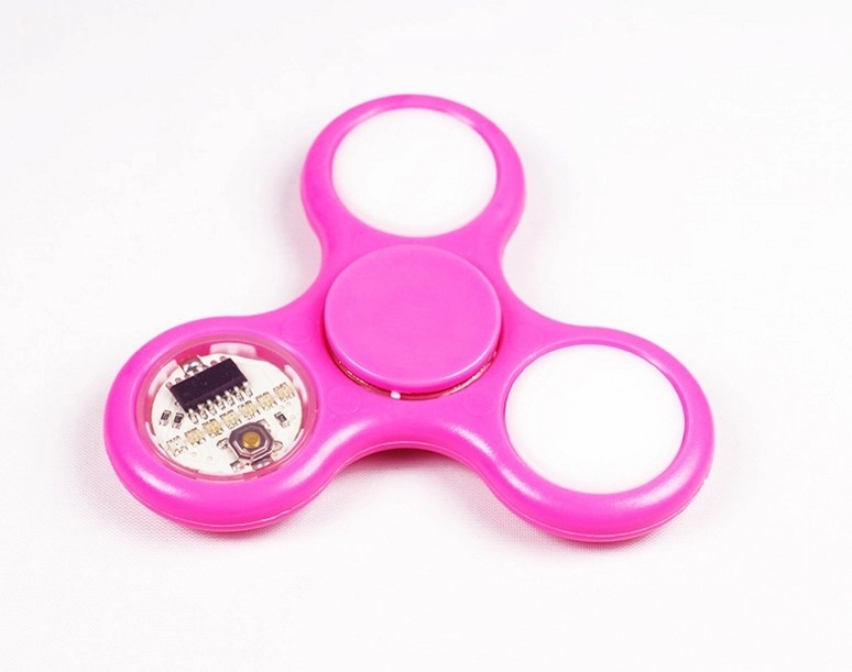 Pre-programmed LED Custom Message Light Up Fidget Spinner 2