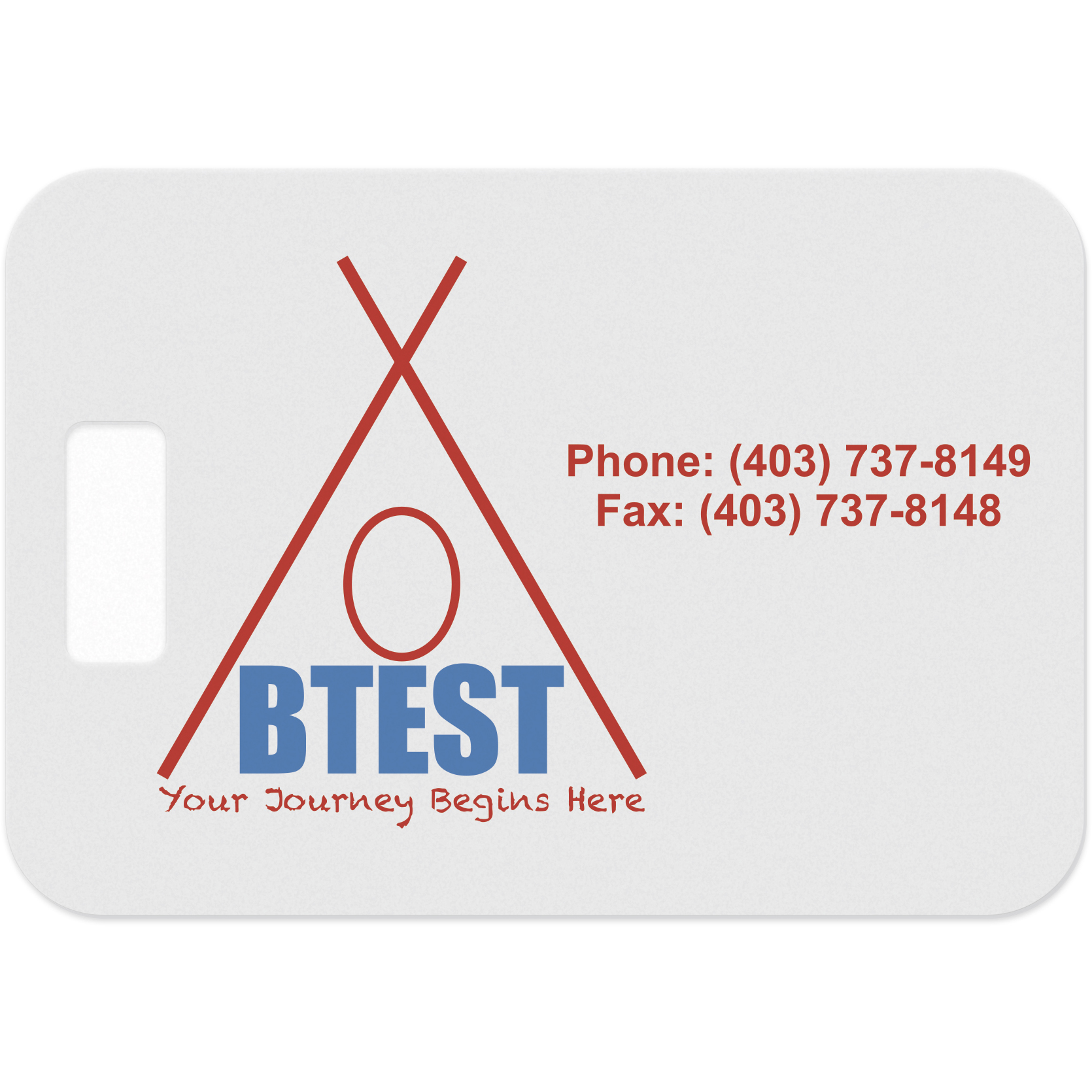 Flexible Cutting Board on FDA .045 clear plastic, with cut-out handle (7.625" x 11") Spot Colour