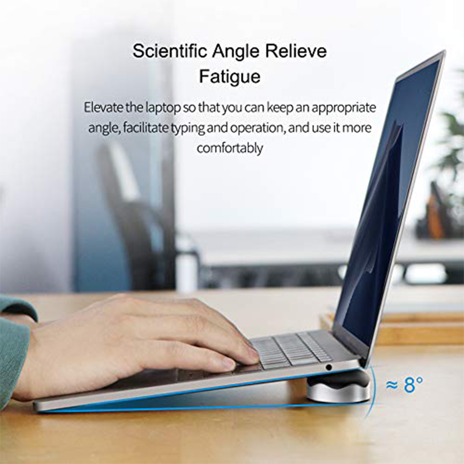 Portable laptop cooling base pad—desktop heightening stand 3