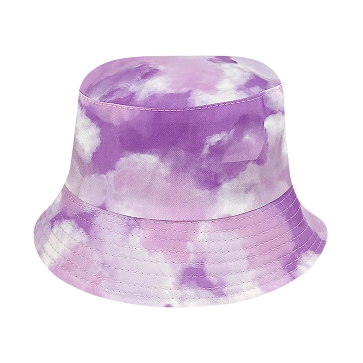 Plastic Tie Dye Hat with Foldable Double Sided Design 17