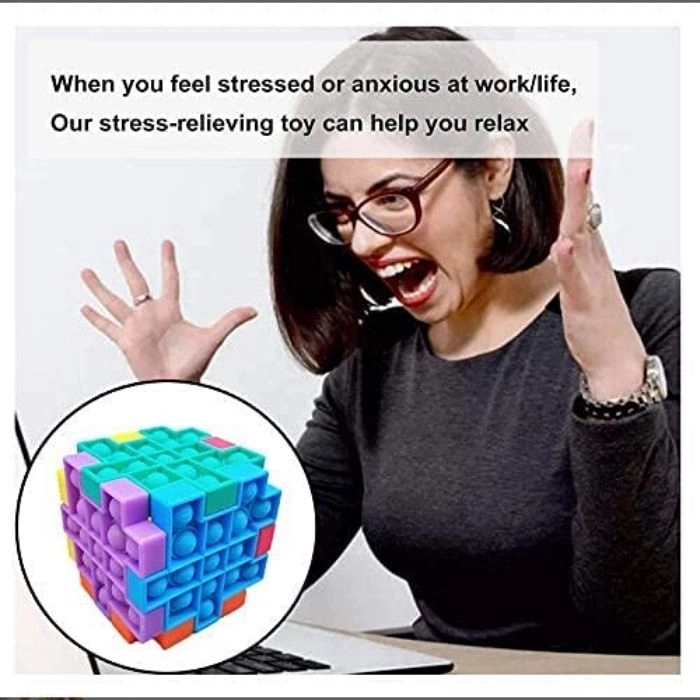 Pops Fidget Sensory it Puzzle Cube Toys Set Pack of 6 Pices 3