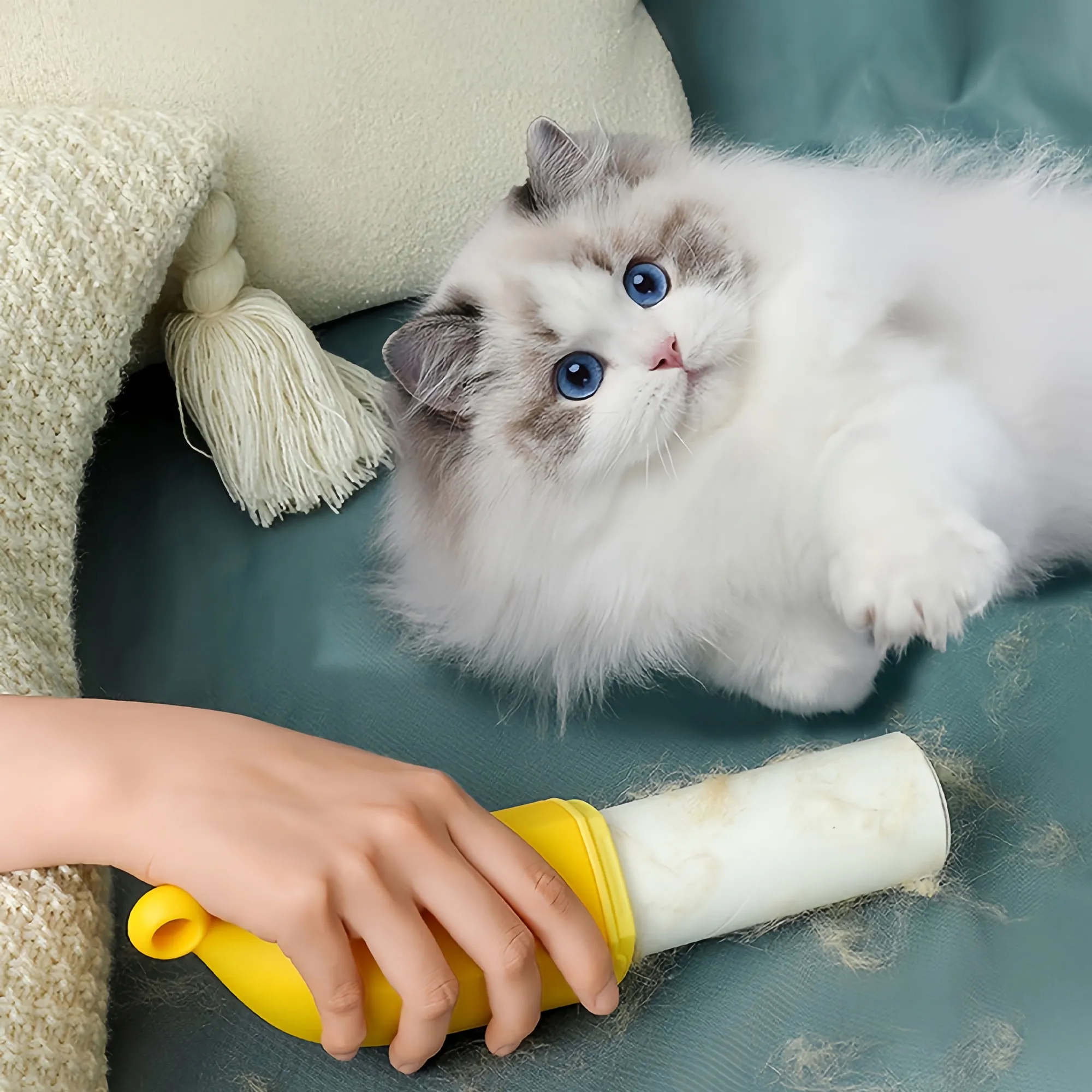 Efficient Dual-Sided Banana Pet Hair Remover 1