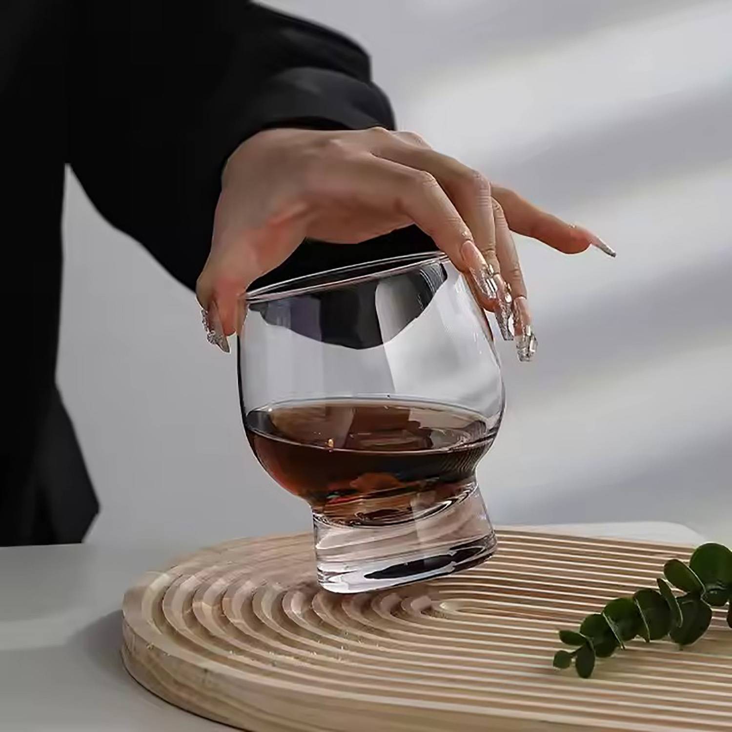 13oz Heavy Base Curved Drinking Glass 6