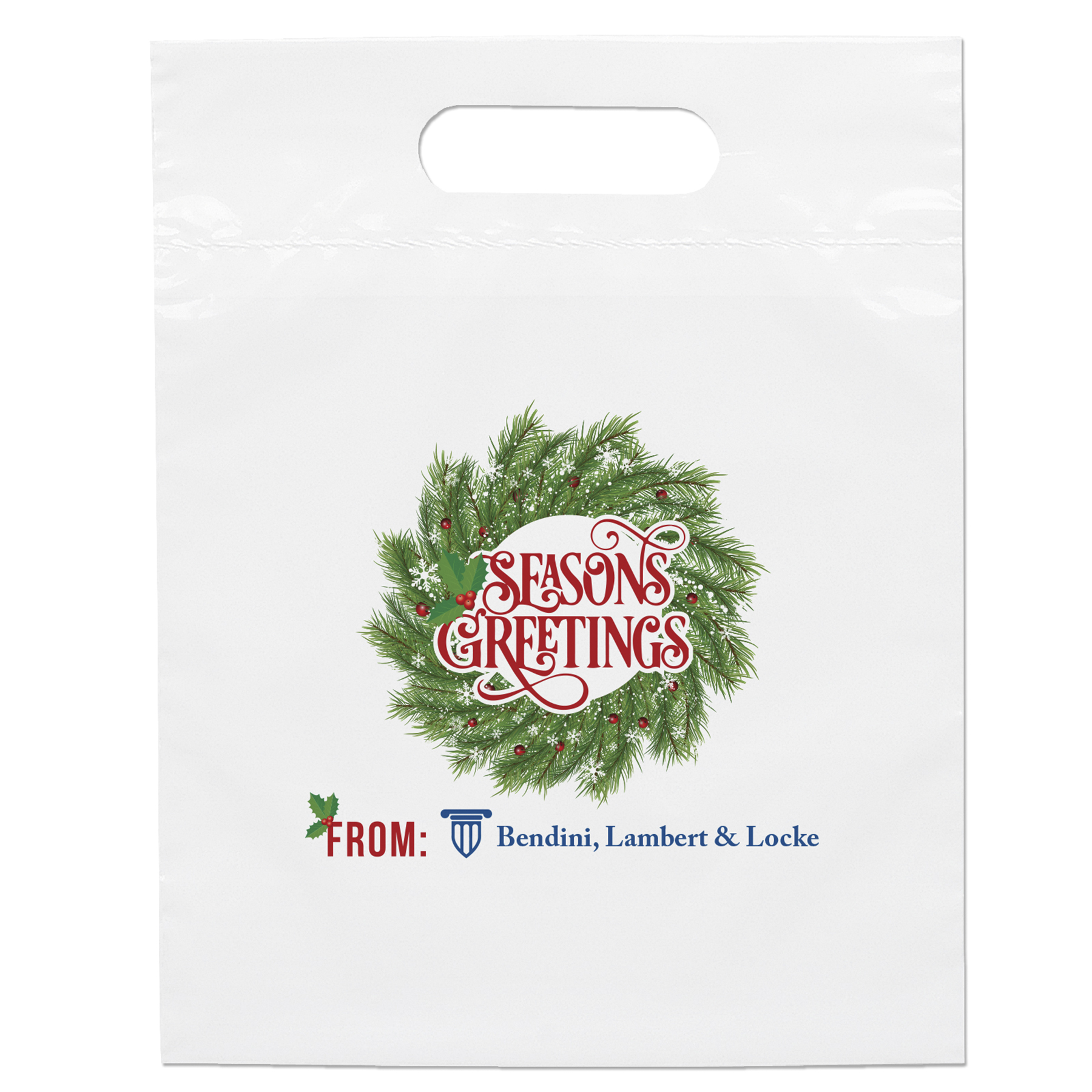 Die Cut Handle Bag - 9 1/2W x 12H - Dynamic Color 11