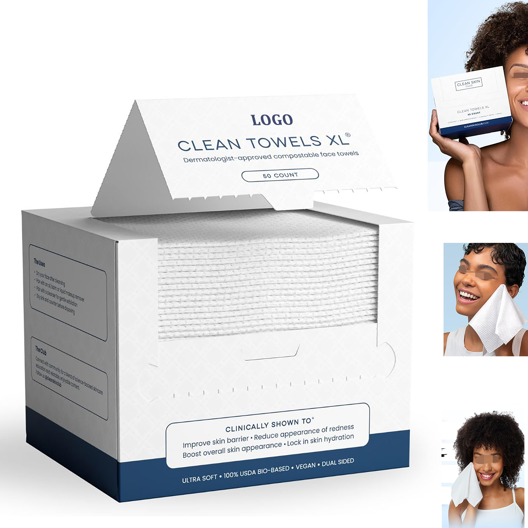 Disposable Biobased Face Towel 2