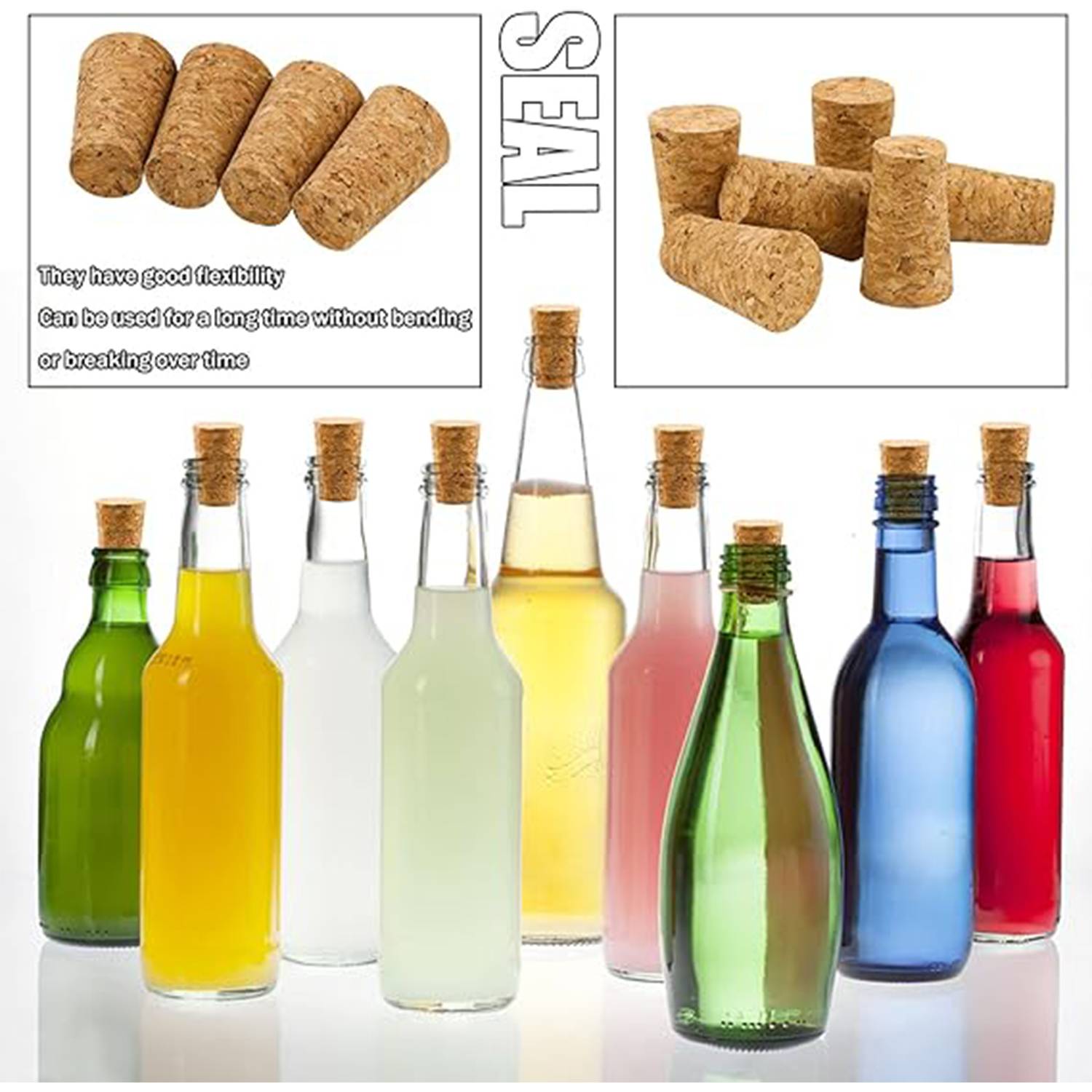 Tapered Cork Plugs Wine Bottle Stopper 6