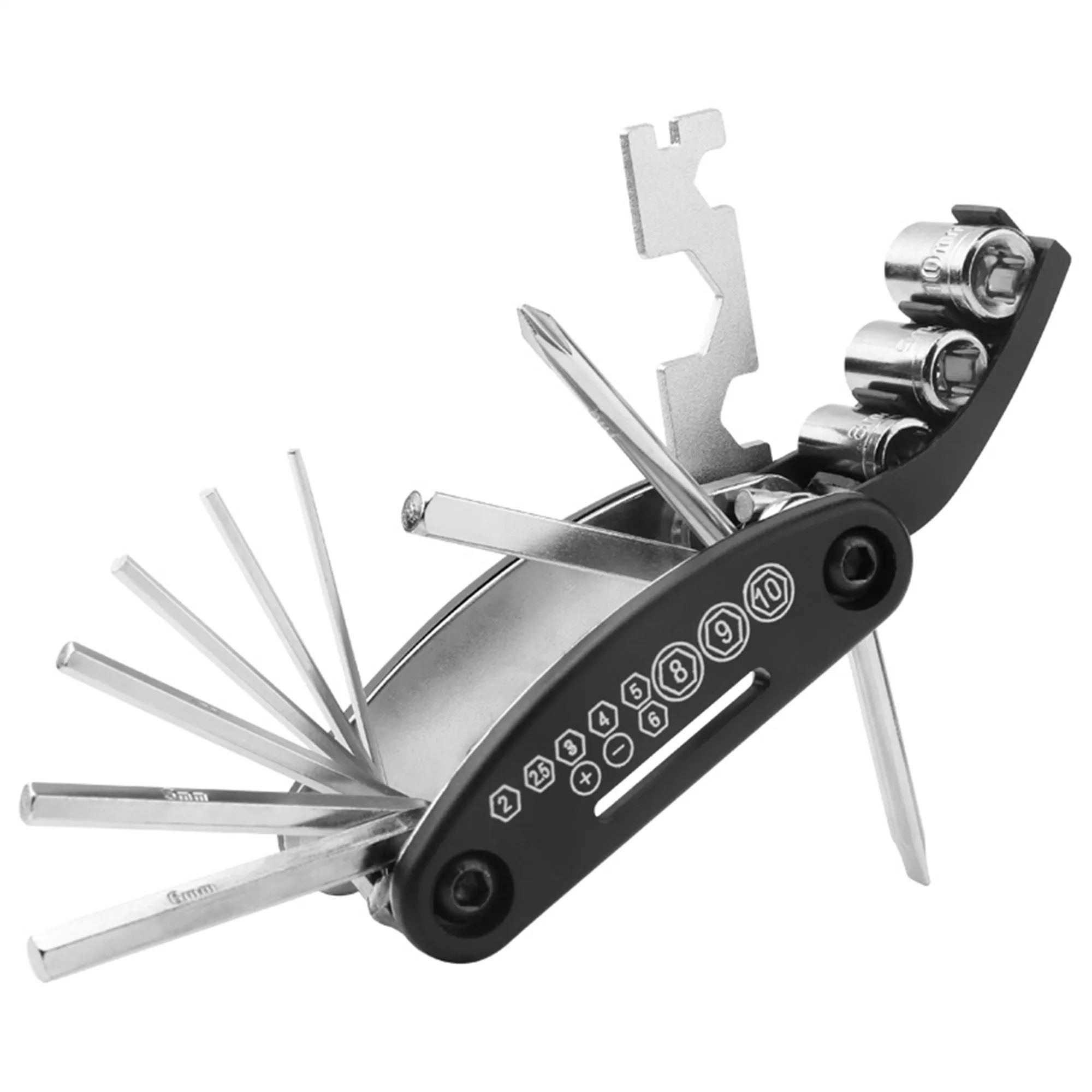 Portable Foldable 16 In 1 Bike Tool Kit 4