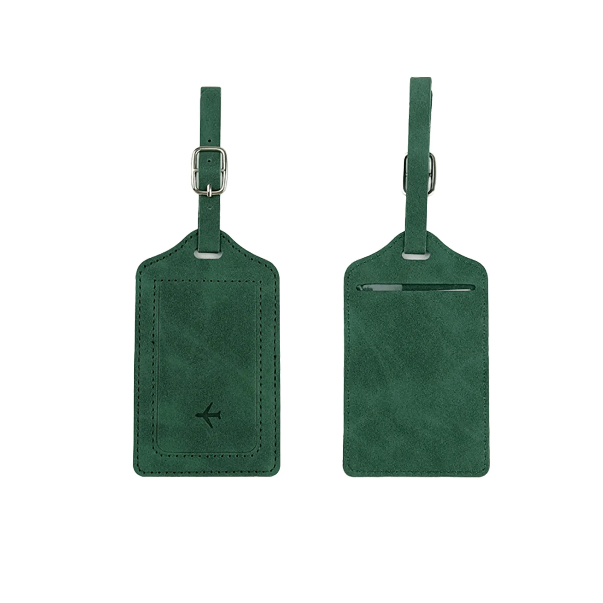 Custom PU Leather Luggage Tags - Travel Essentials 5