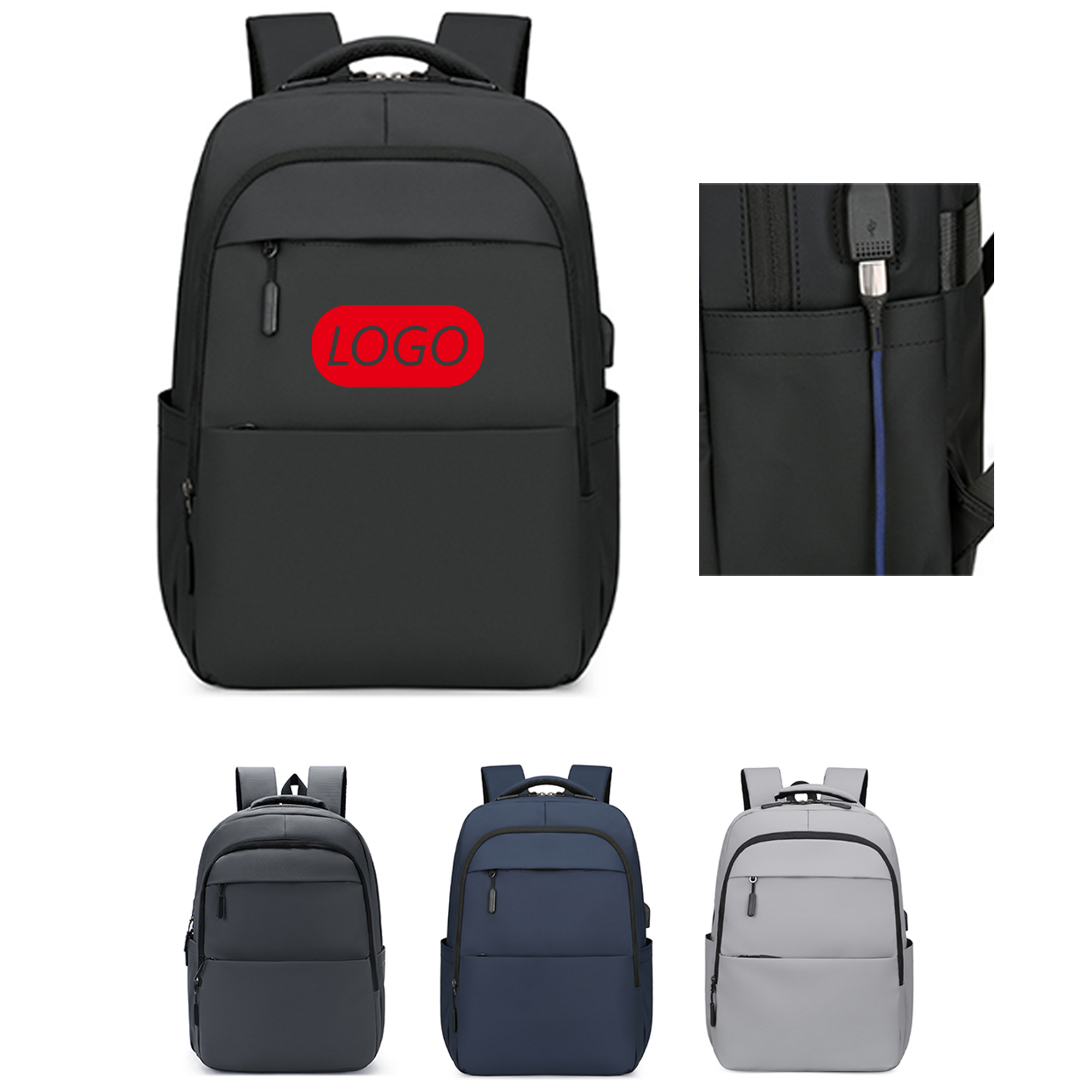 Practical Laptop Backpack With USB Charging Port 4