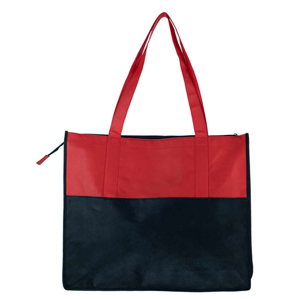 Barcelona Two-Toned Zippered Tote Bag 4