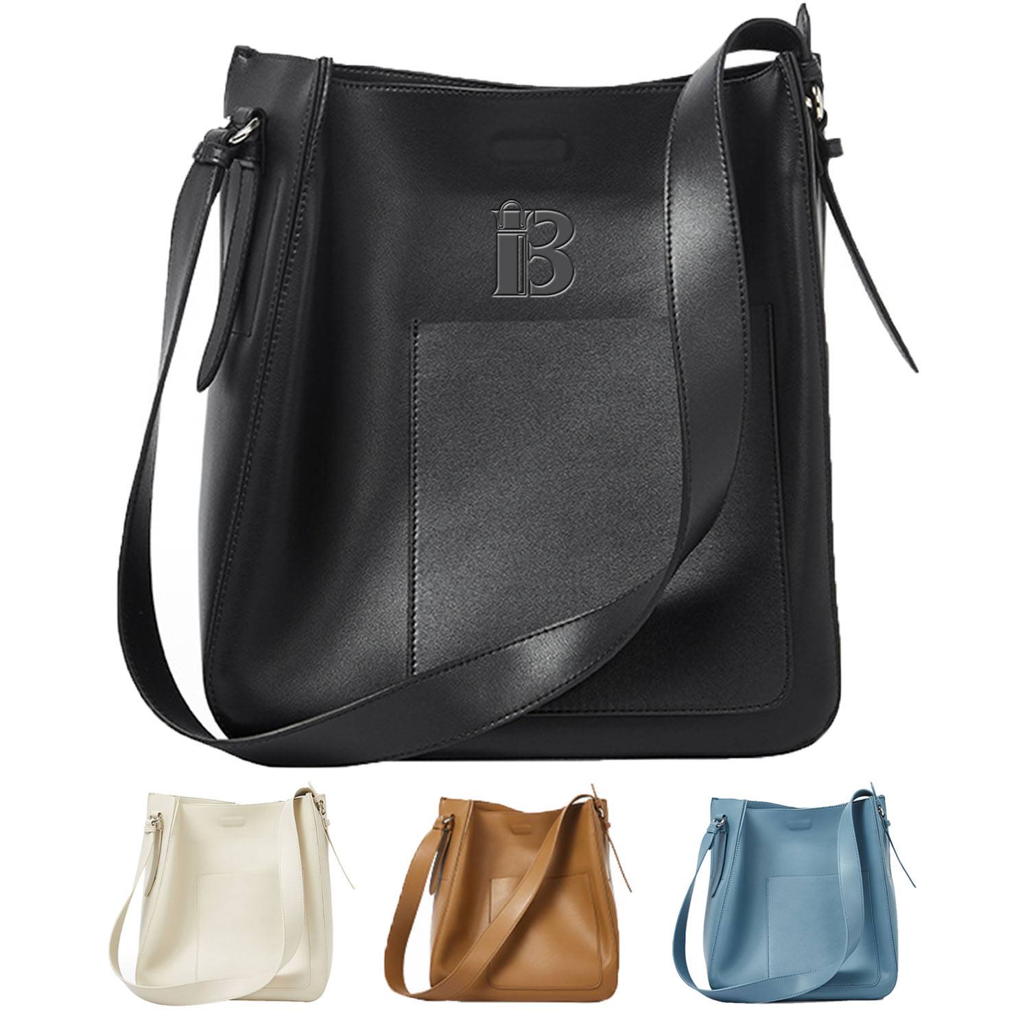 Genuine leather tote bag