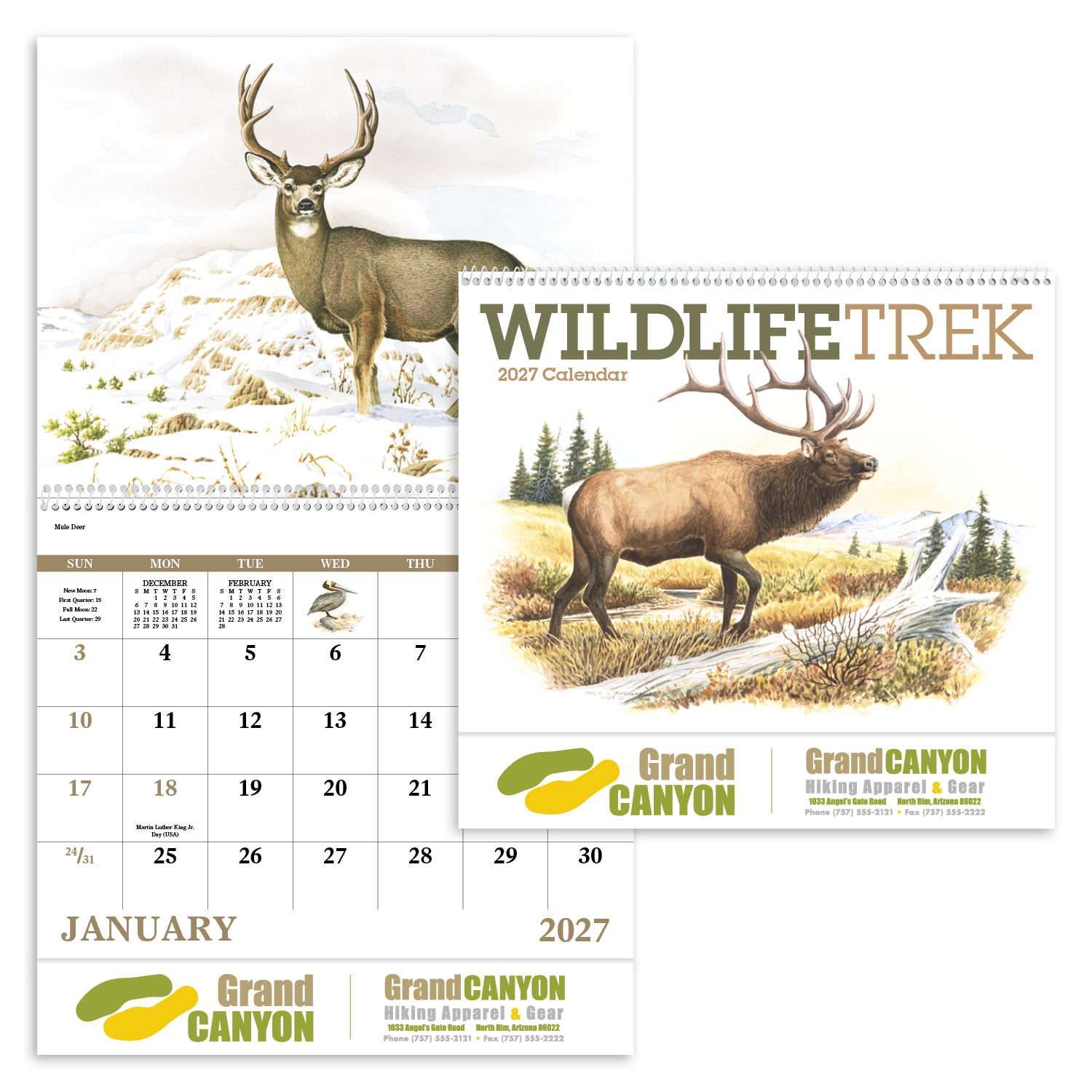 Good Value™ Wildlife Trek - Spiral Calendar 57