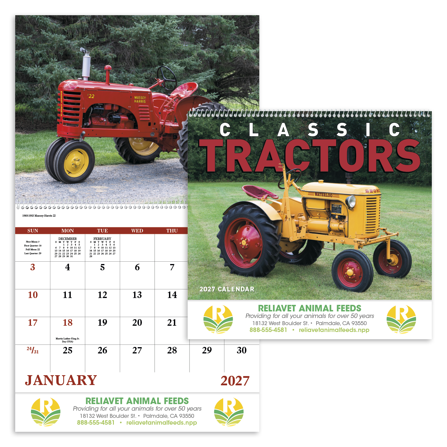 Good Value™ Classic Tractor - Spiral Calendar 43