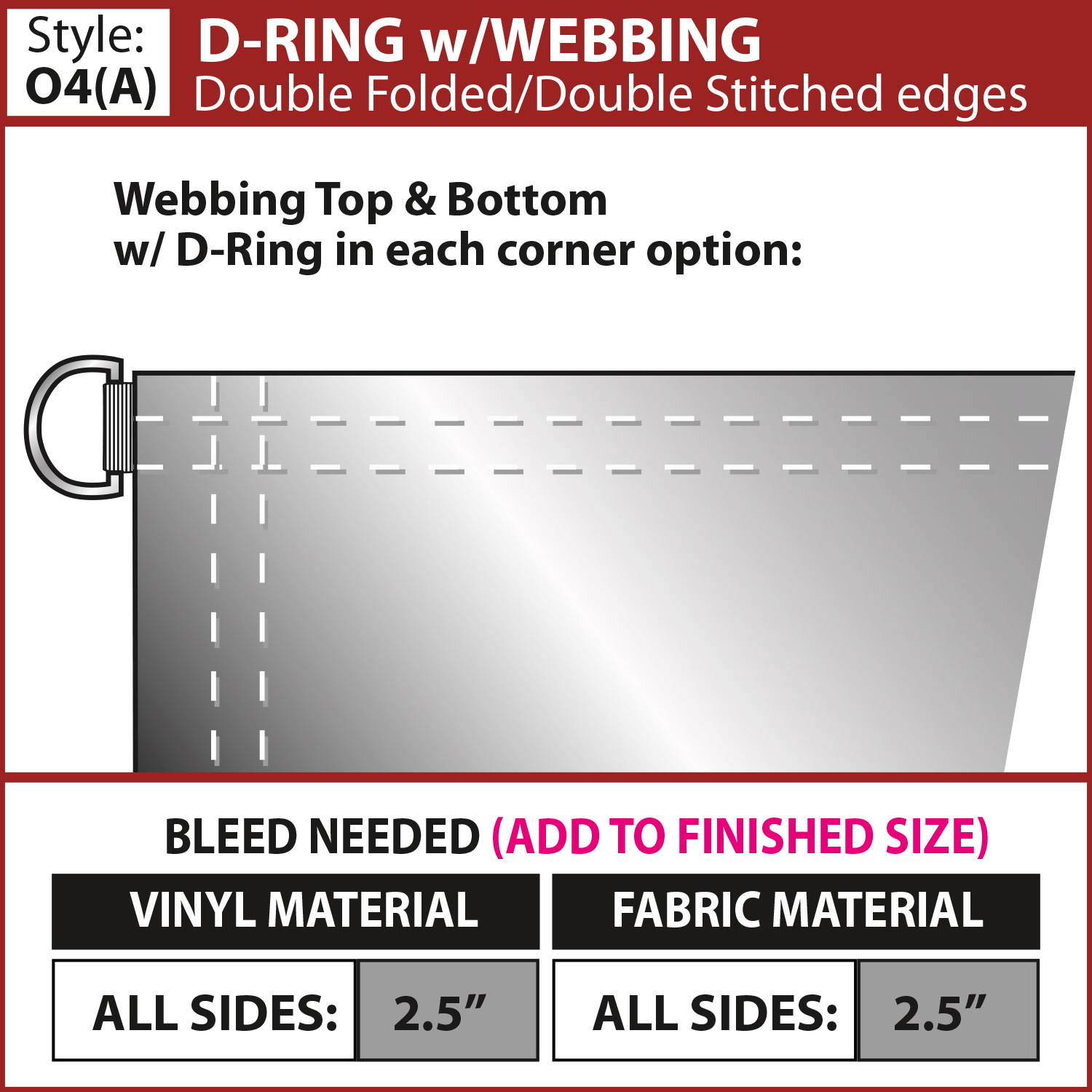 2' x 4' 10 oz. Vinyl Banner Single-Sided 6