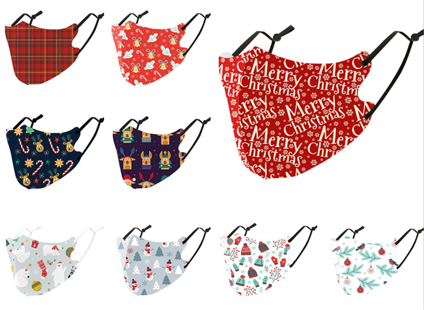 Kids Christmas Mask-Washable& Breathable 2