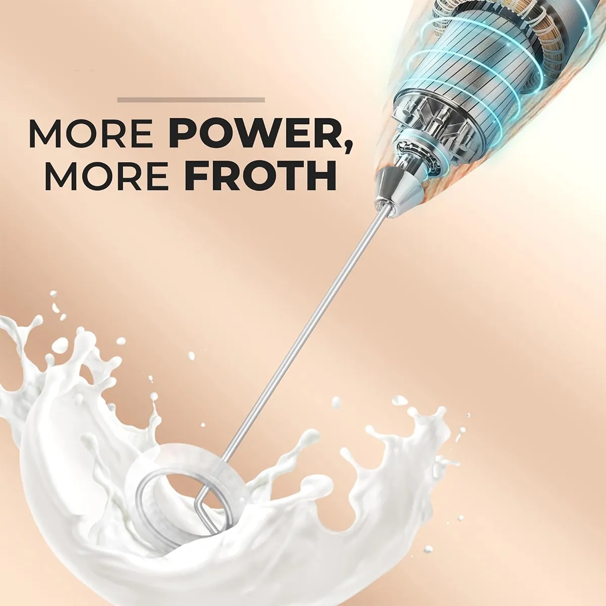 Powerful Milk Frother Handheld Foam Maker for Drink Mixer 2