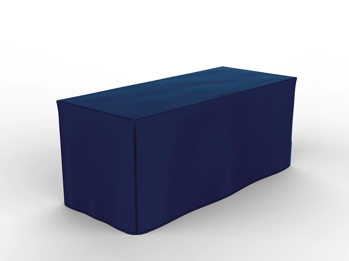 6' Fitted, 4 Sided Screen Print Value Quantity Table Cover 4