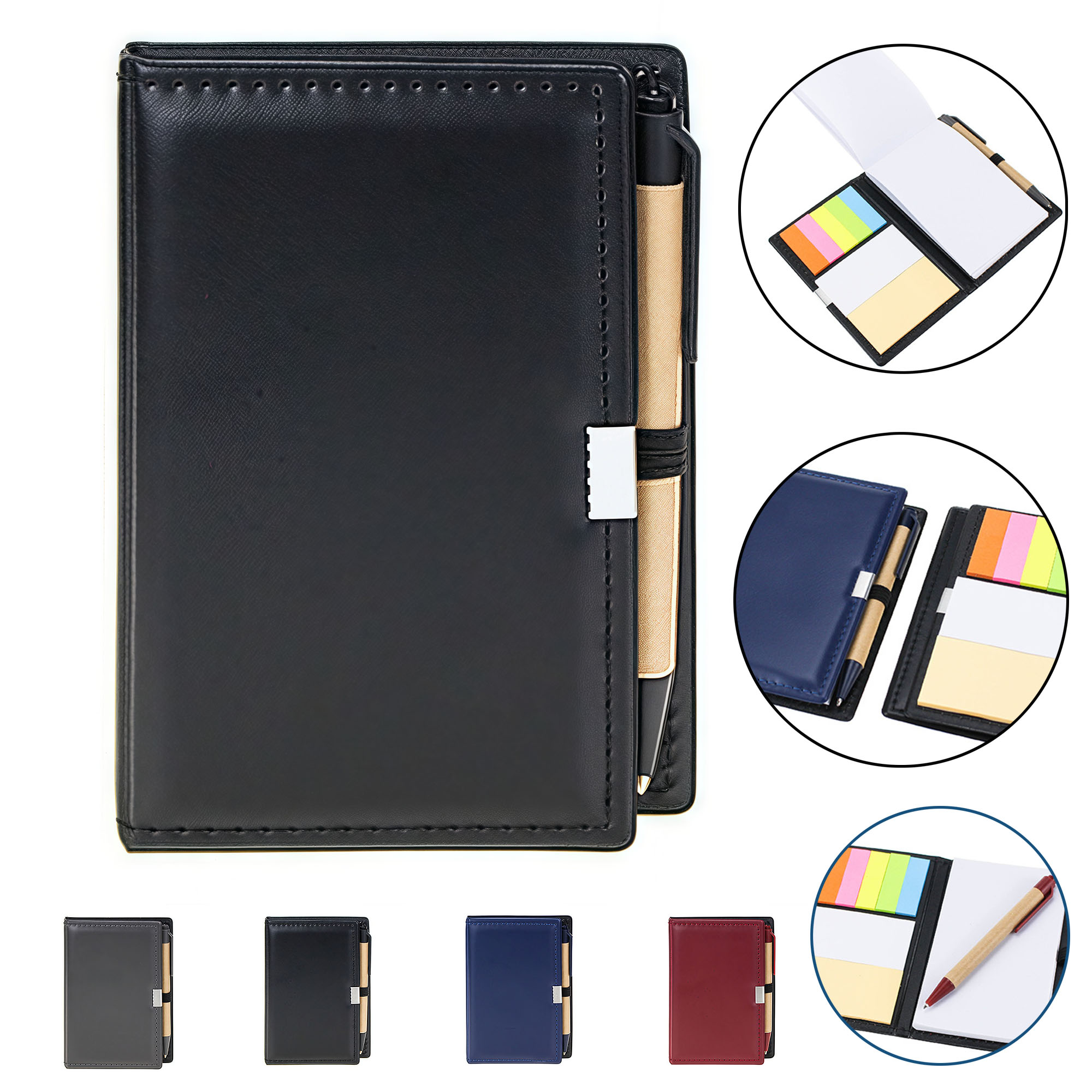 Custom Logo PU Cover Notepad Memo Book 1