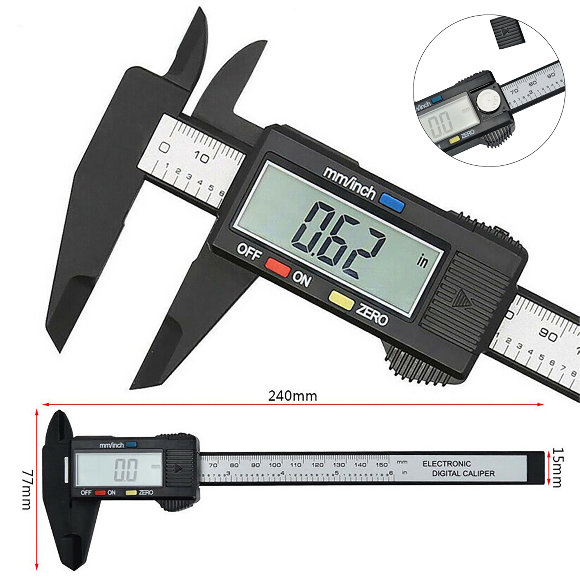 6" Electronic Digital Display Vernier Caliper 2