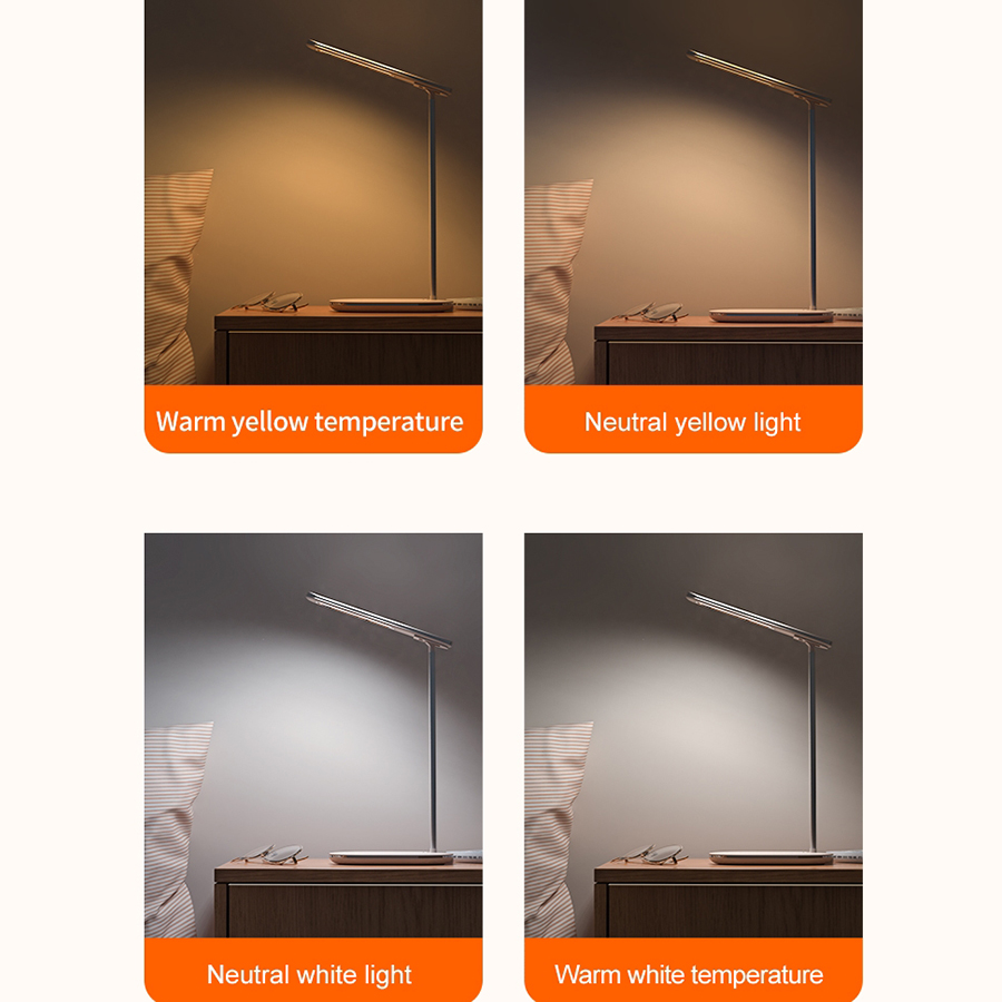 Multifunctional LED Desk Lamp with 10W Fast Wireless Charging 9