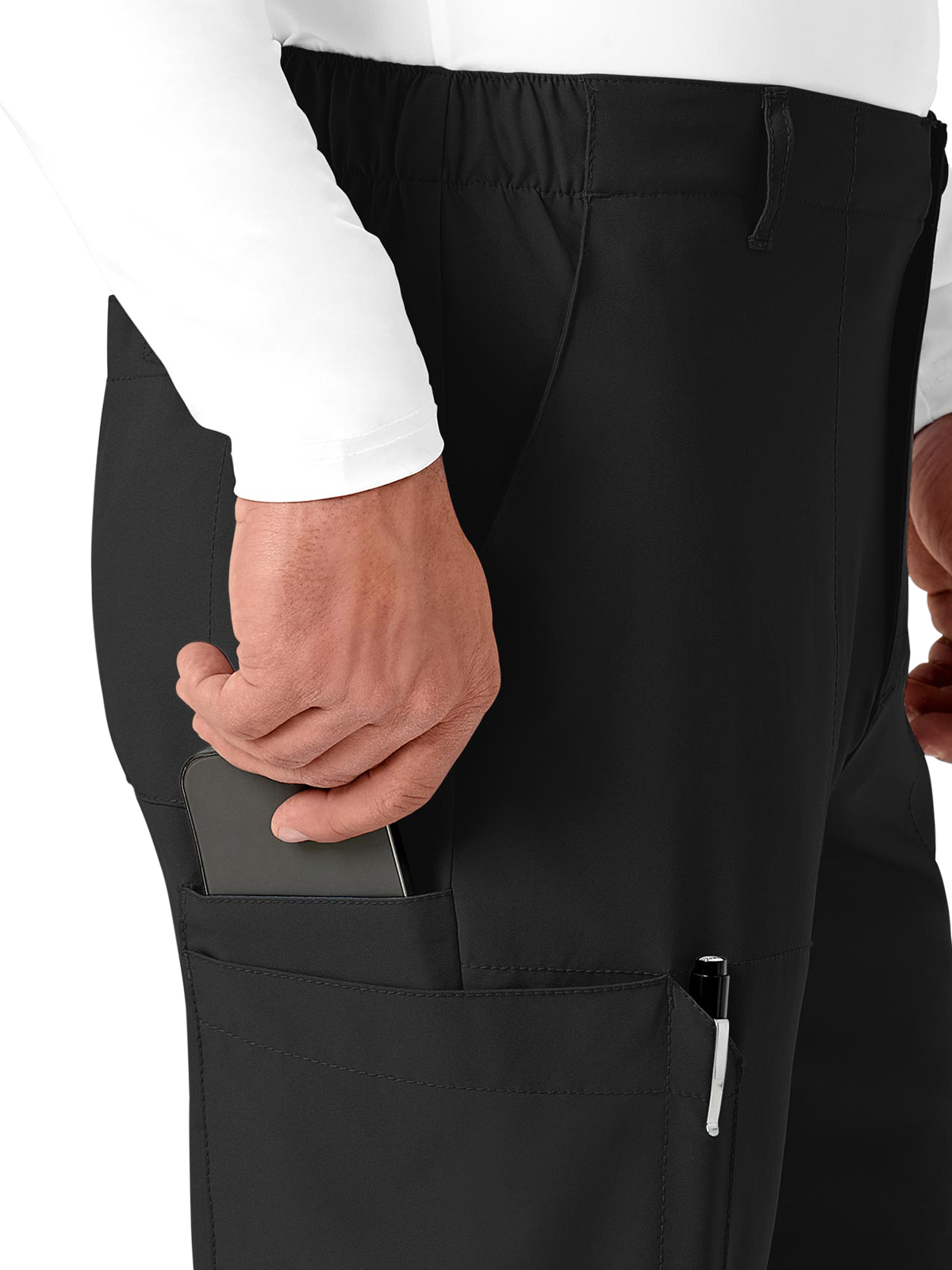 W123 Men's Nine-Pocket Flat Front Cargo Pant