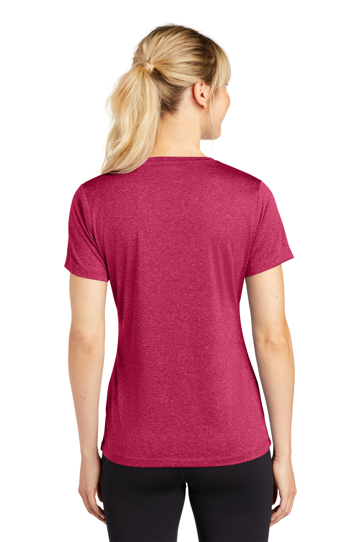 Sport-Tek Women's Heather Contender Scoop Neck Tee. LST360 45