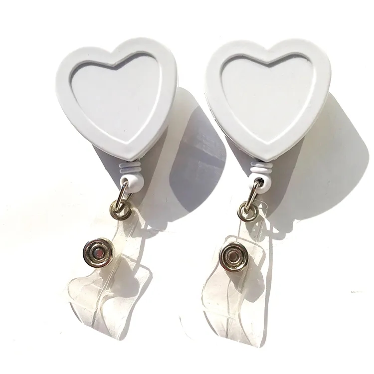 Heart Shape Retractable Badge Holder 9