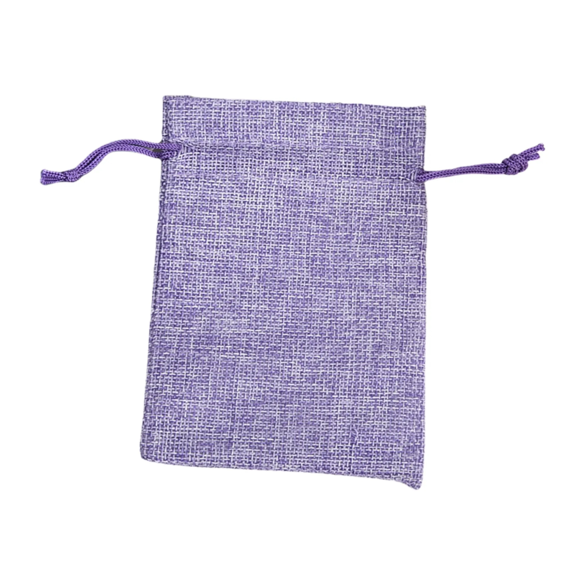 Linen Vintage Drawstring Pocket Gift Bag 4