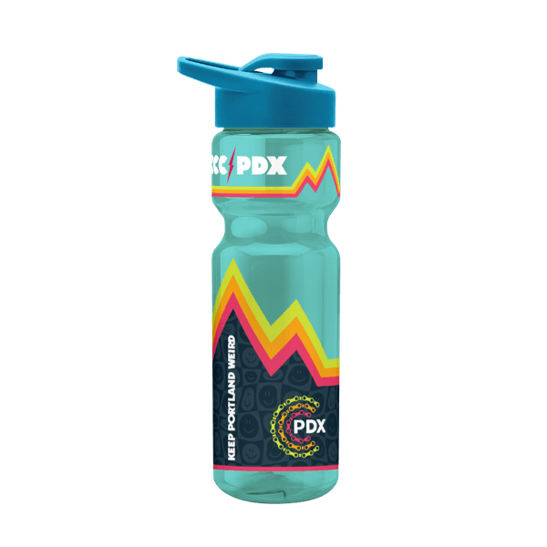 Blazer 28oz Transparent Bike Bottle w/Drink-thru Lid 1079