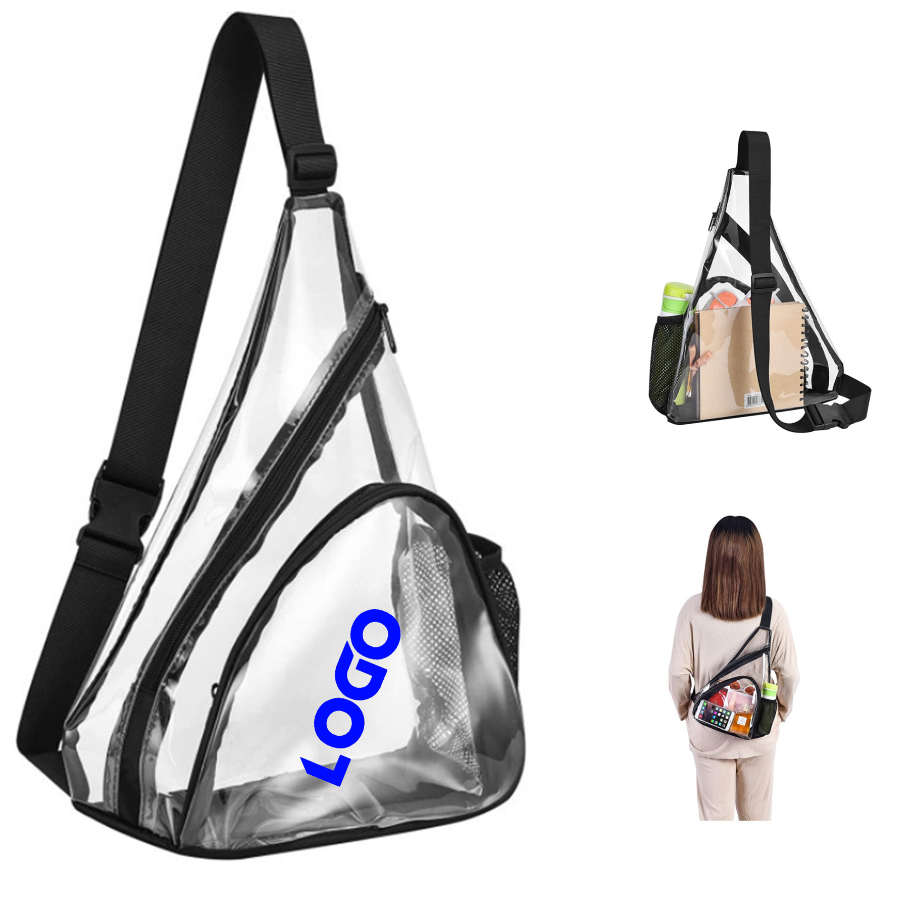 Clear PVC Sling Bag