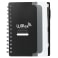 5" x 7" Recycled Dual Pocket Spiral Notebook w Pen 8