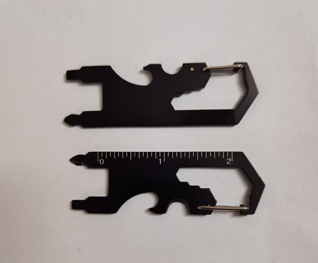 Keychain Multifunction Carabiner Clip Bottle Opener Wrench 2