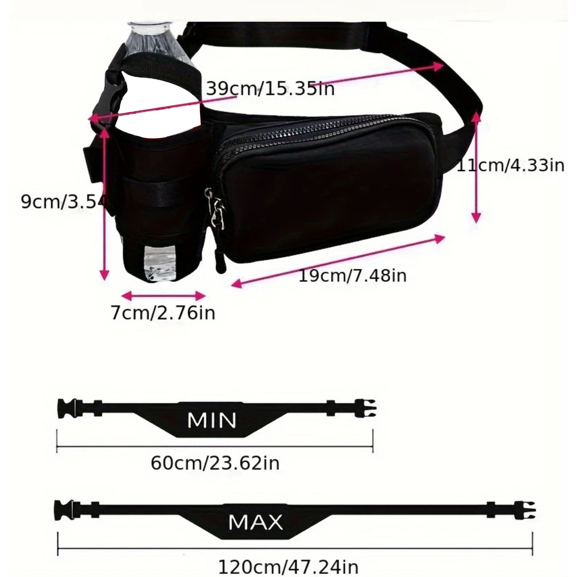 MOQ100 Large-Capacity Outdoor Waist Bag 3