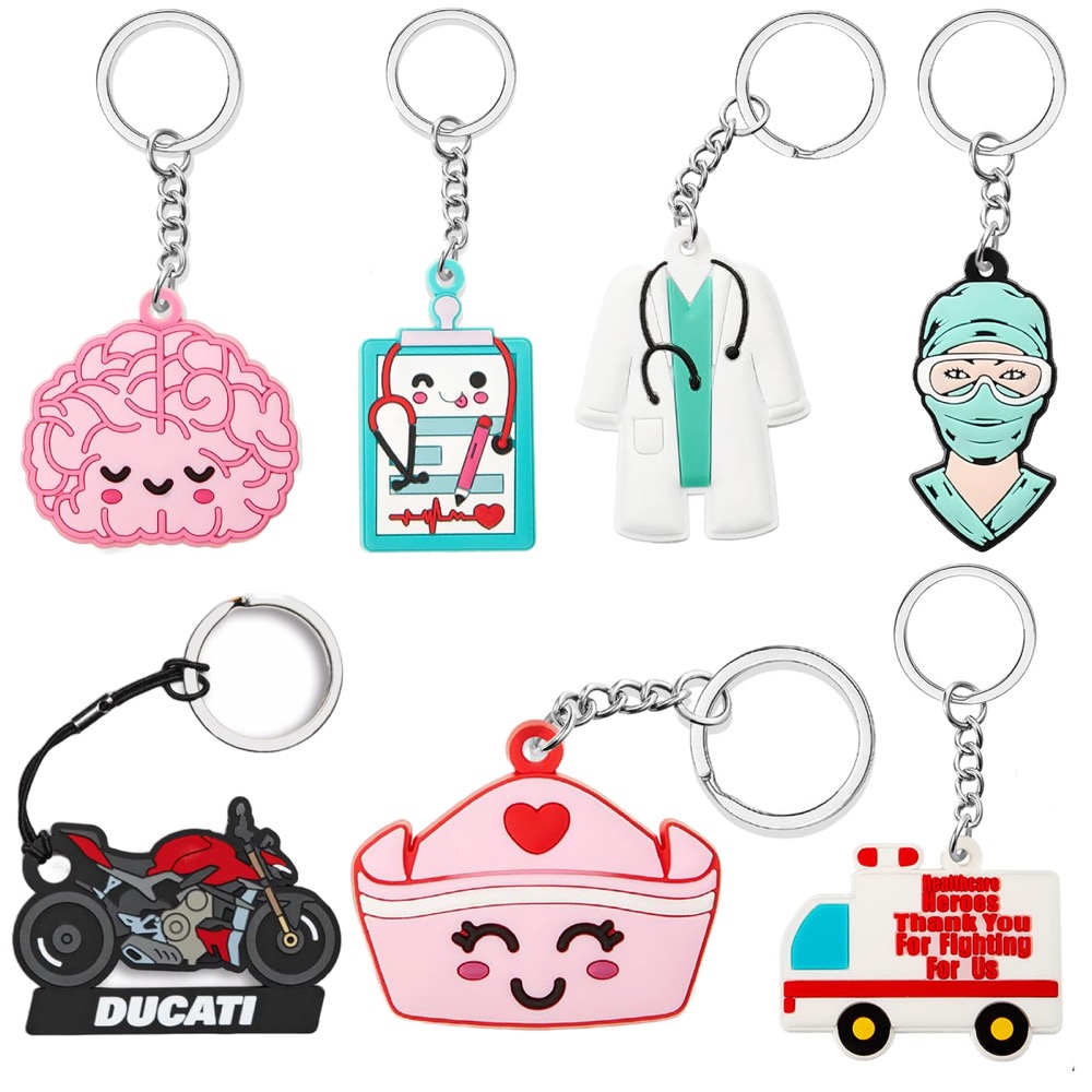 Customizable 2D Metal Keychain 2