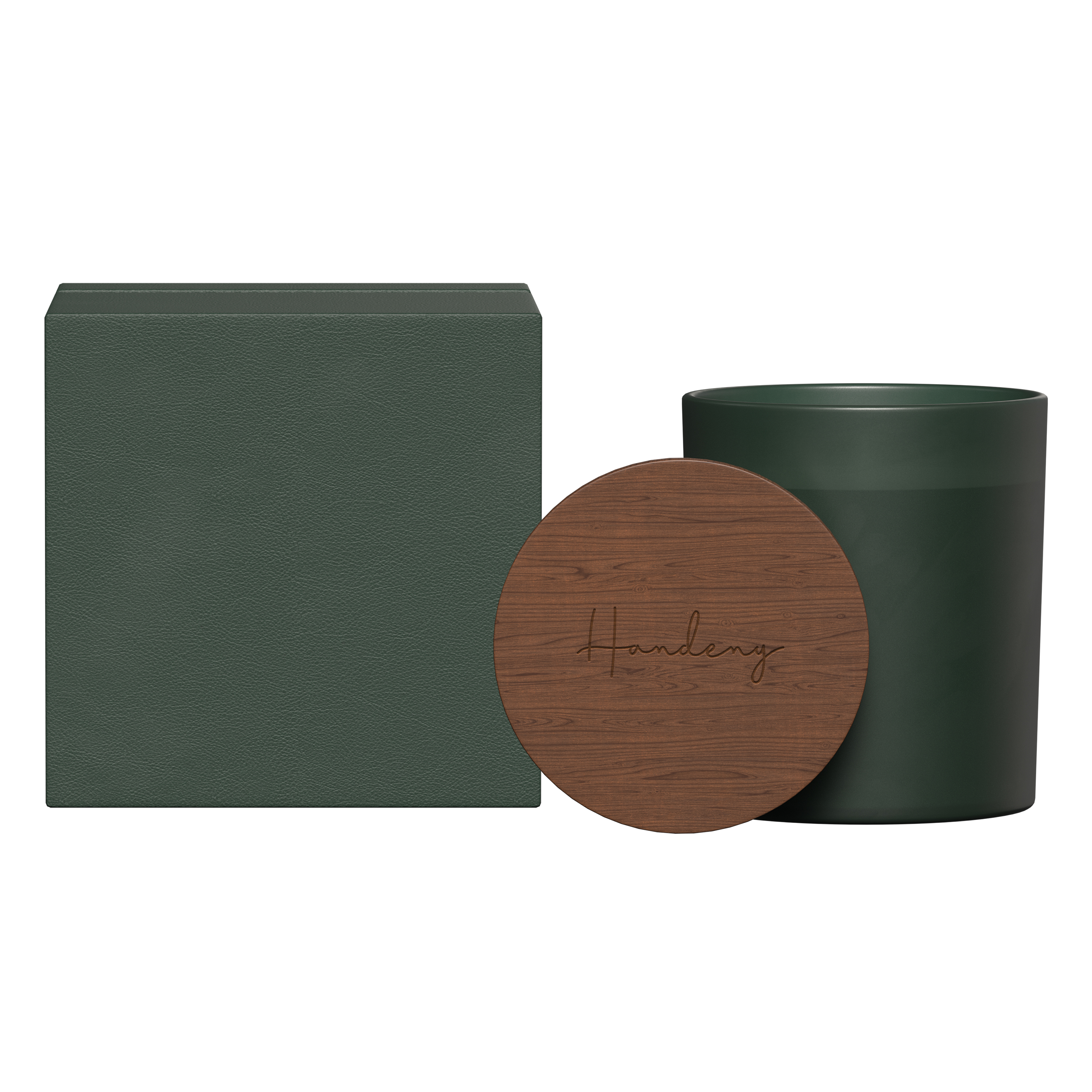 Summit glass candle with acacia wood lid 52