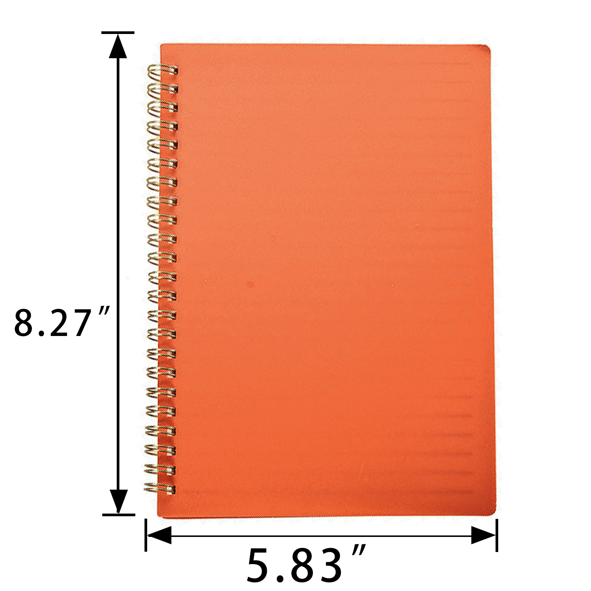 A5 Spiral Notebook Double PP Cover Notepad 4