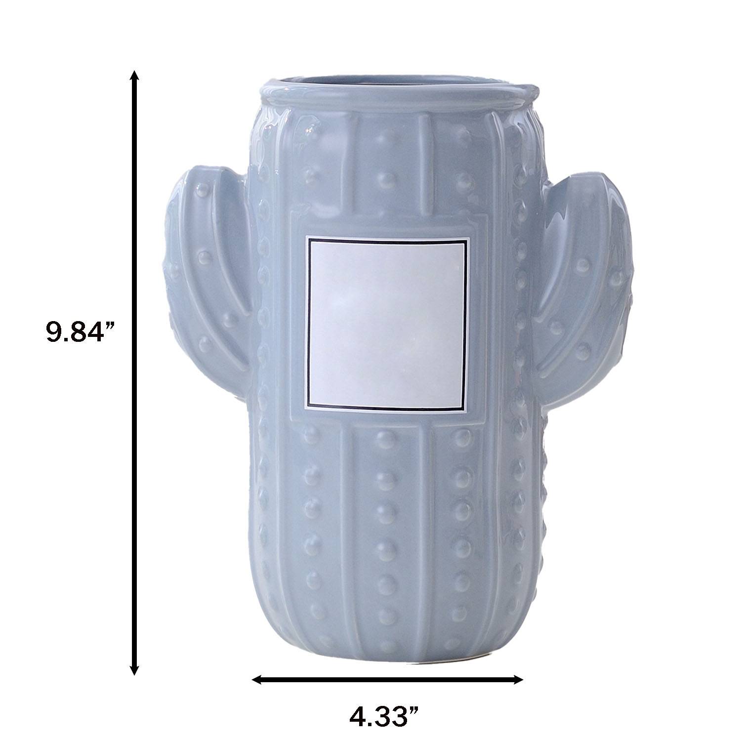 Cactus Shape Ceramic Vase for Flower Arrangement Home 2