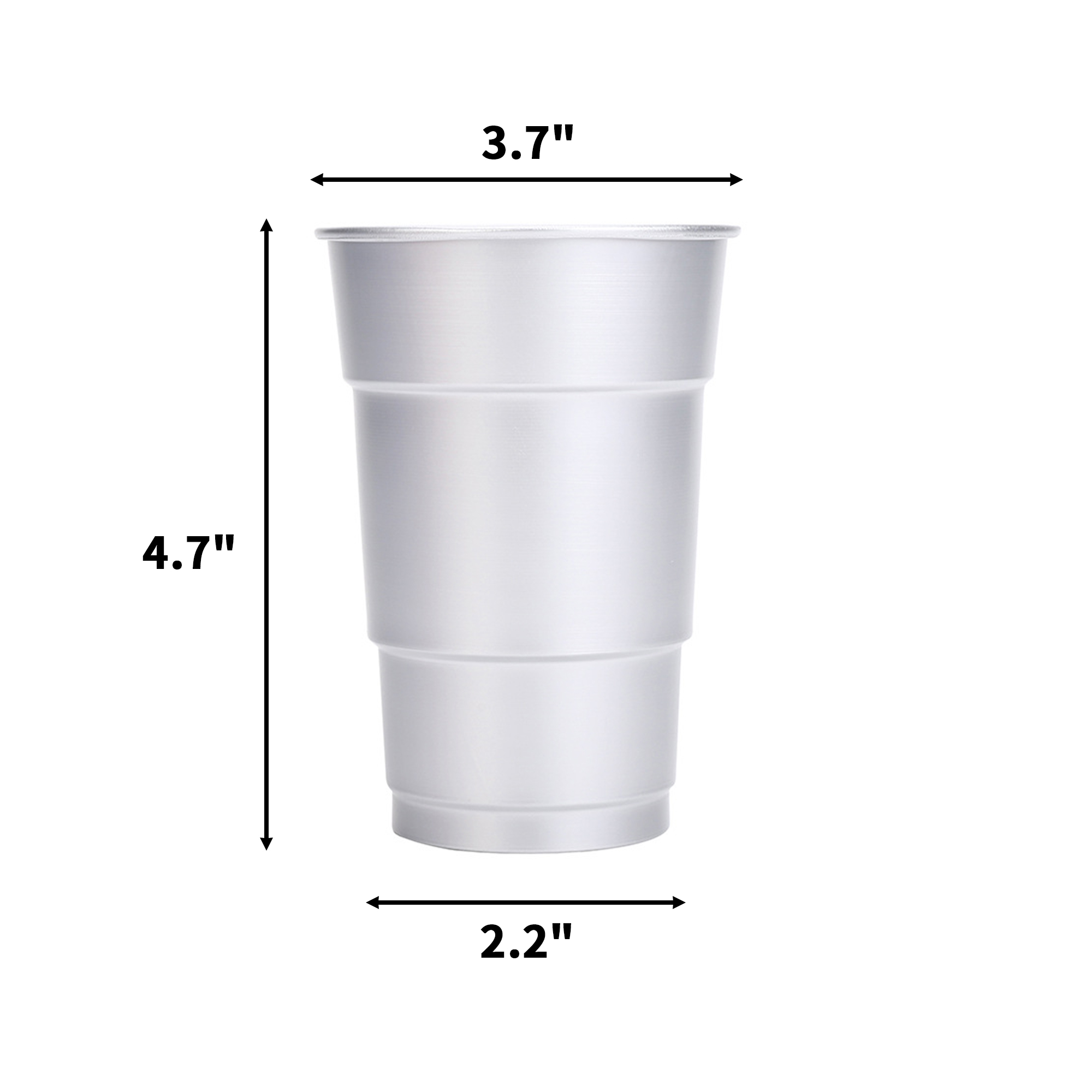 Recyclable Aluminum Cup 16 Oz With Full Color Imprint 6