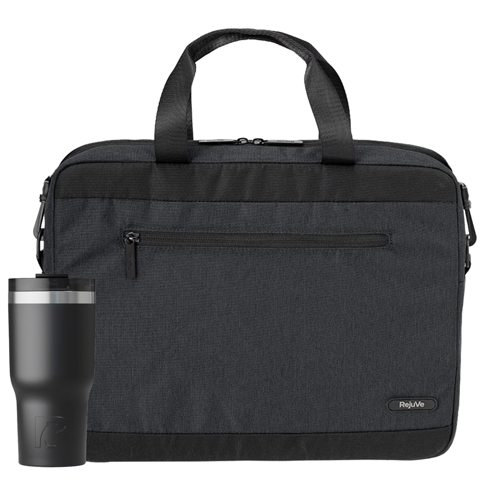 RejuVe® Executive Laptop Bag & RTIC® Insulated Tumbler Gift Set