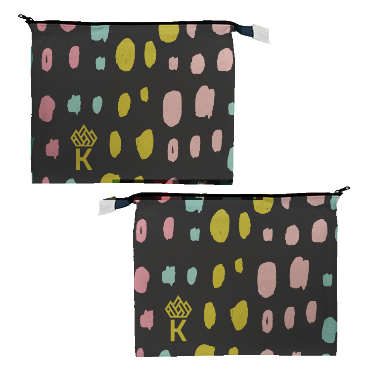 Vibrant Cotton Zippered Pouch 9