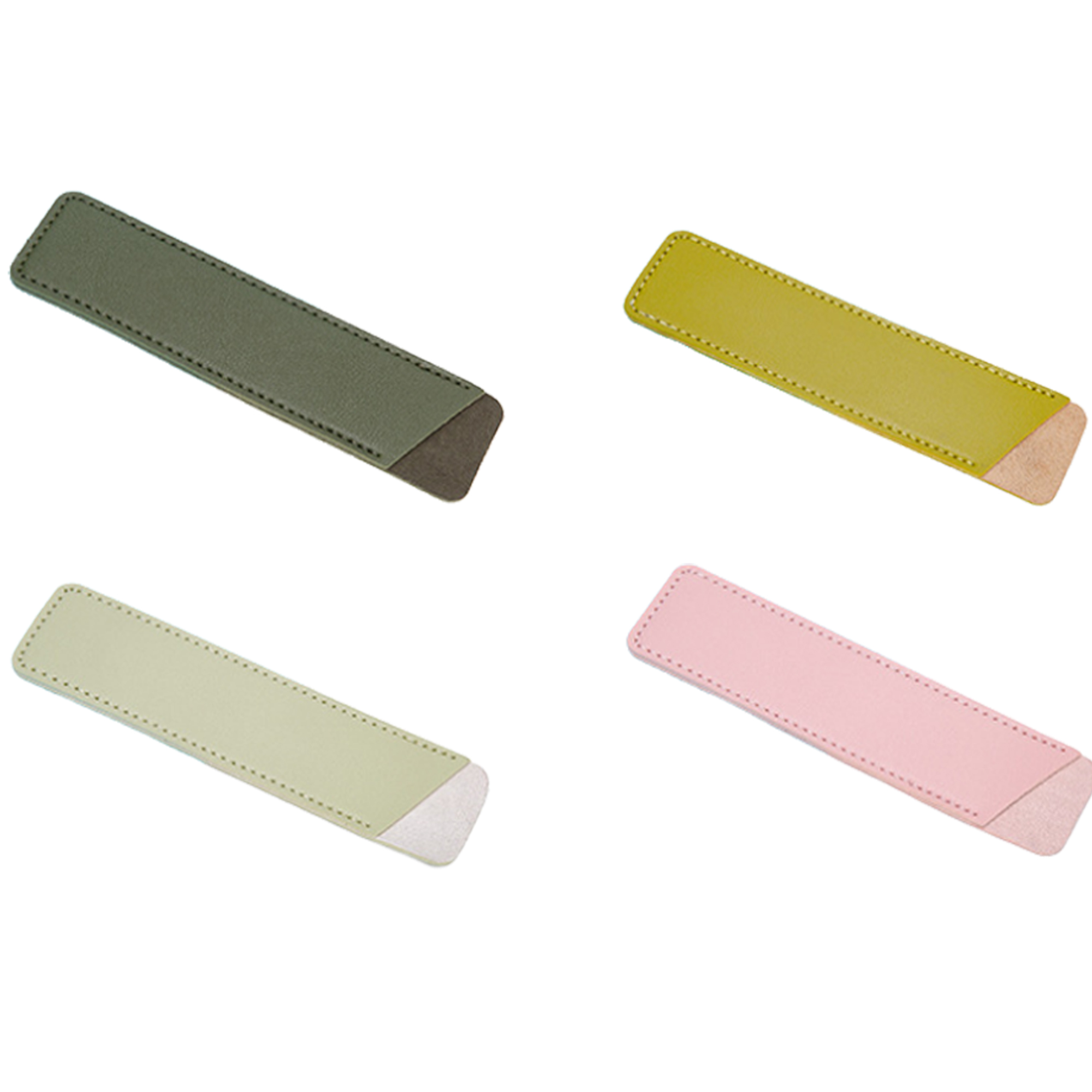 PU Leather Stylish Pen Sleeve Pouch 3