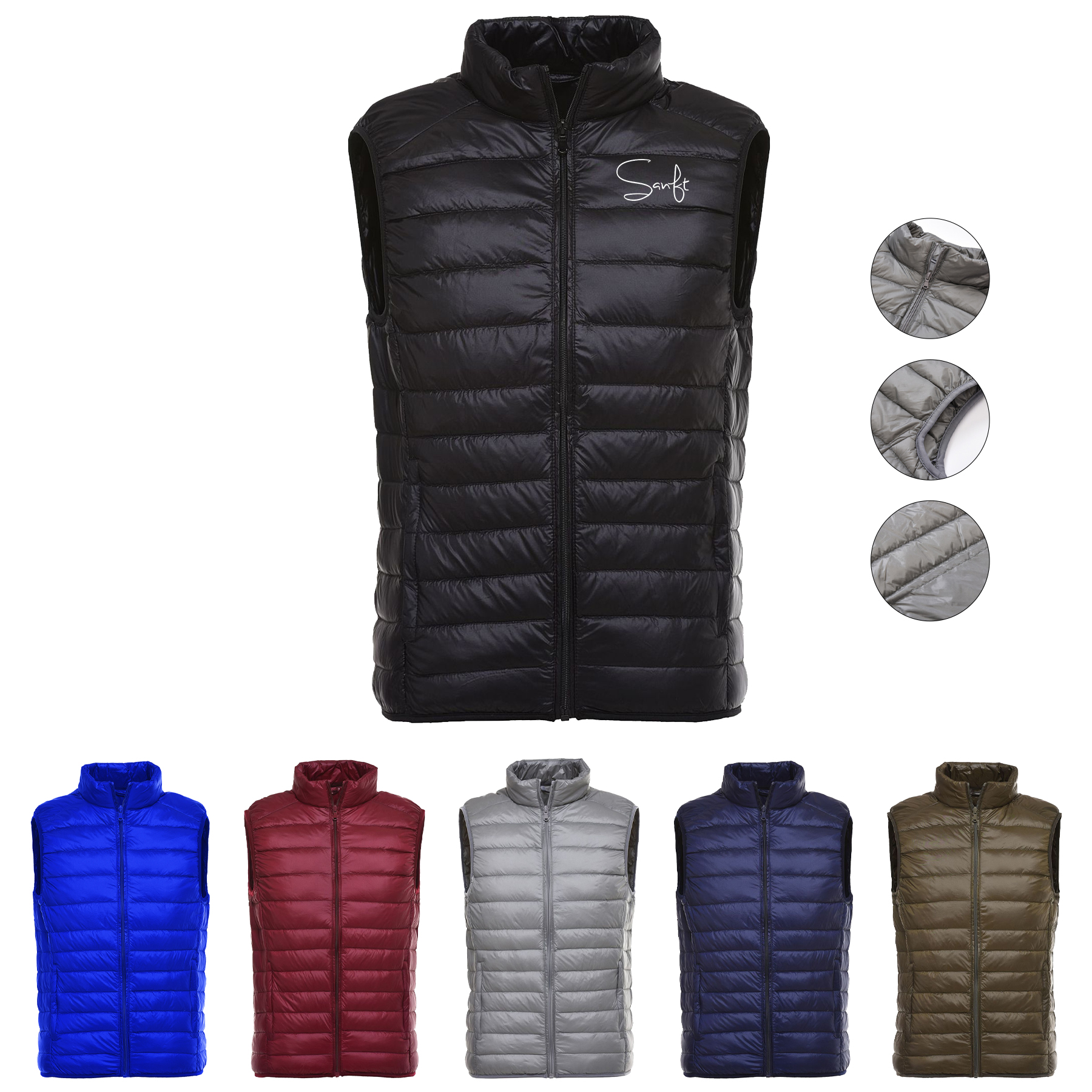 Men's Puffer Vest (customized) 1