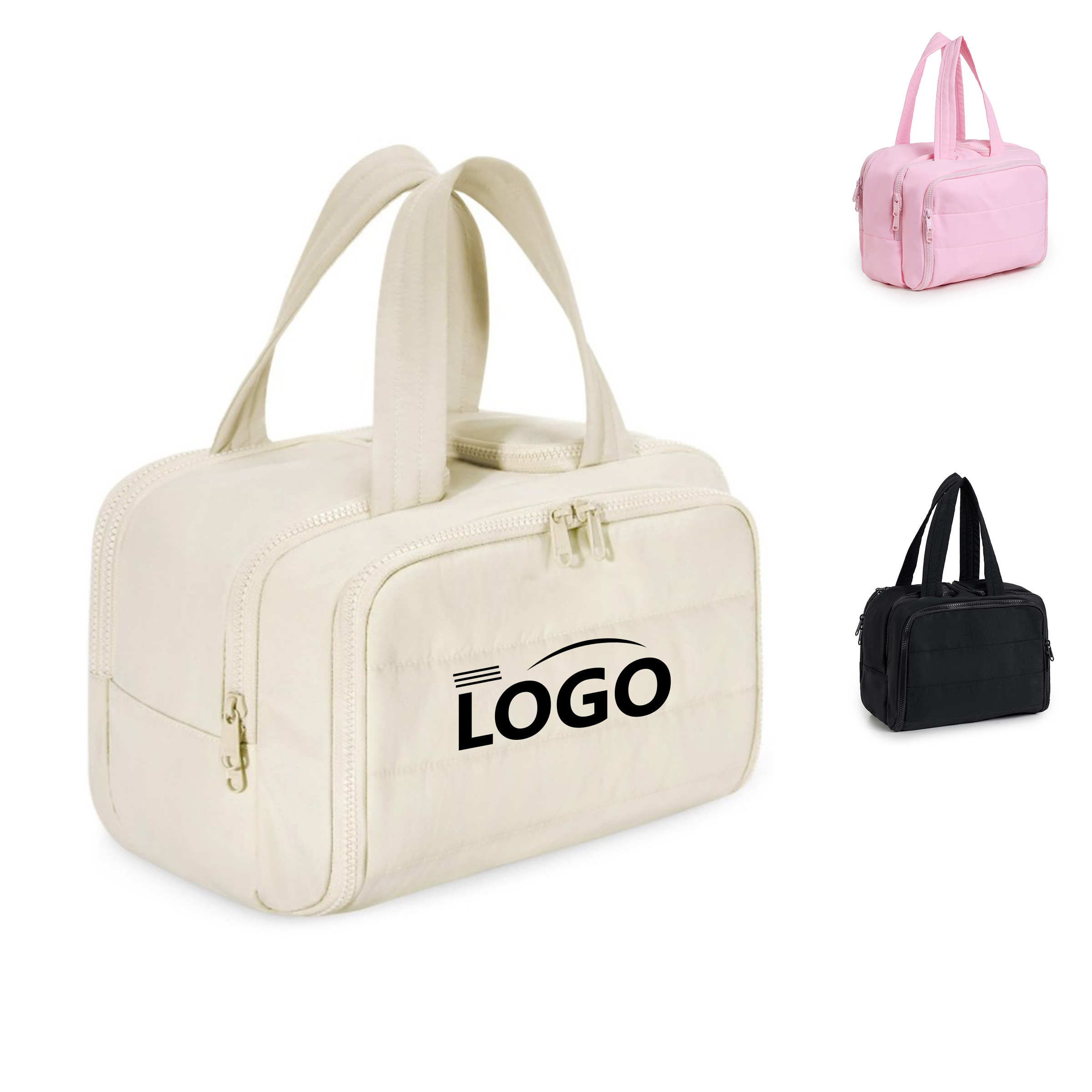 Lightweight and Spacious Wide-Opening Travel Toiletry Bag 1